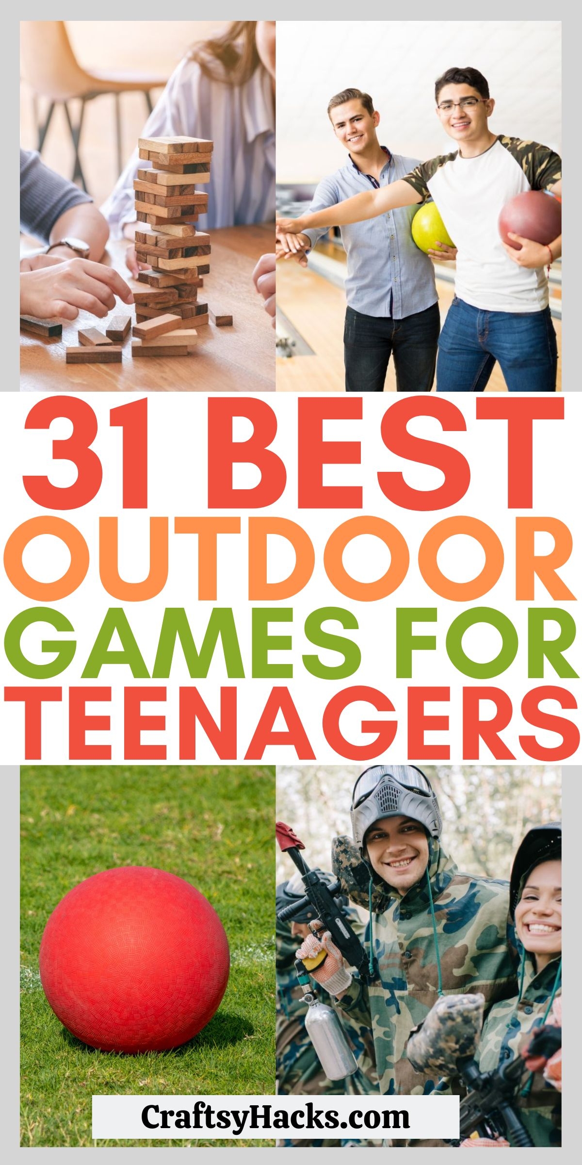 Outdoor Recreational Gear with High Energy Palette Activity Ideas