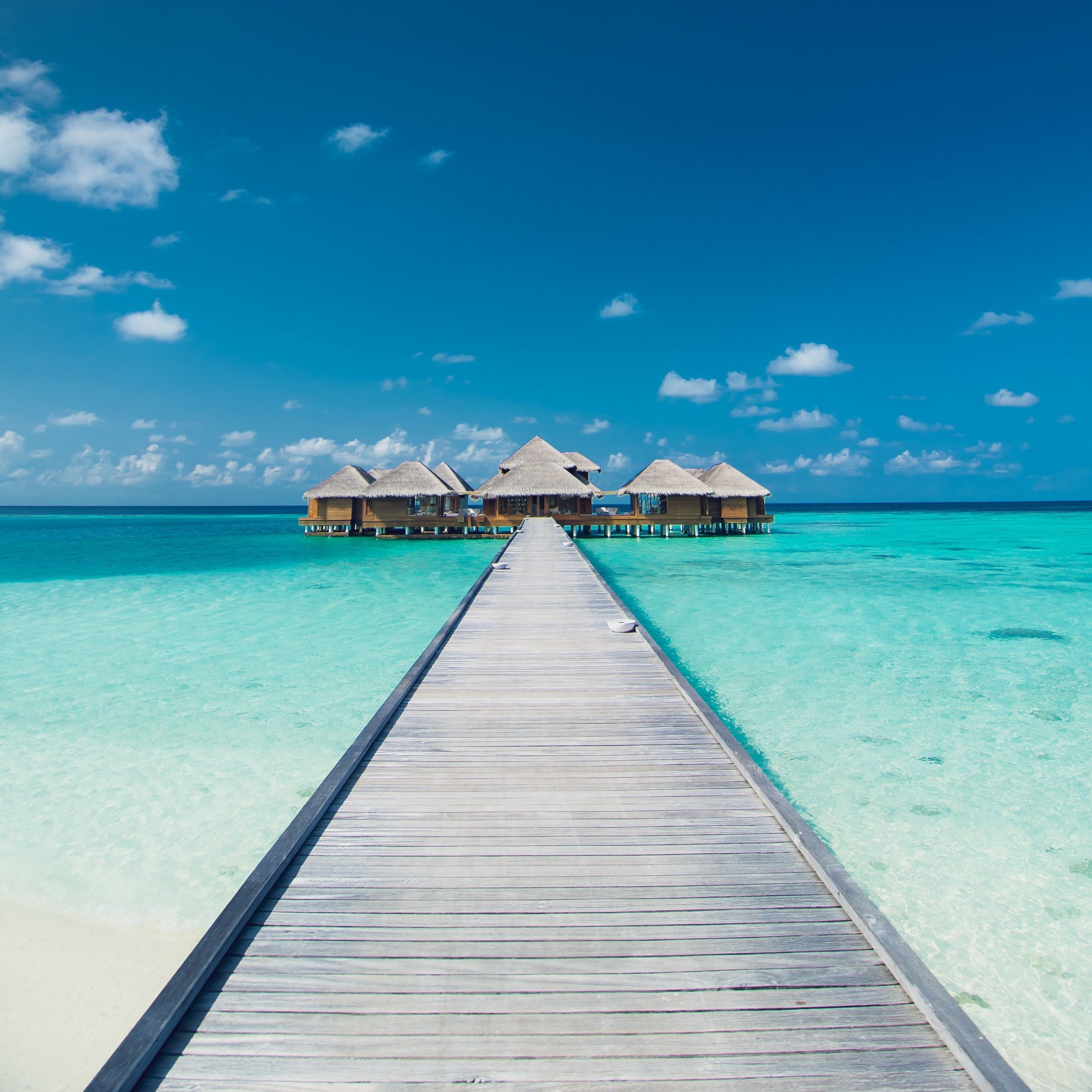 Overwater Villa with Thatched Roof Tropical Overwater Villa Design