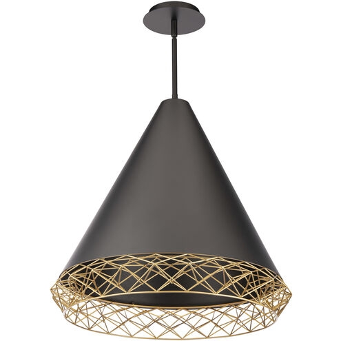 Pendant Light Geometric Lattice Conical Shade Industrial
