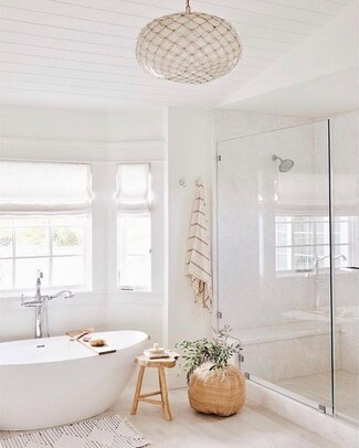 Pendant Light with Netted Texture and Globe Shape Shade