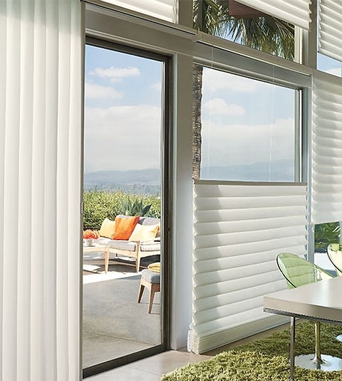 Pleated Shades with Architectural Pleats and Vertical Pleated Shades