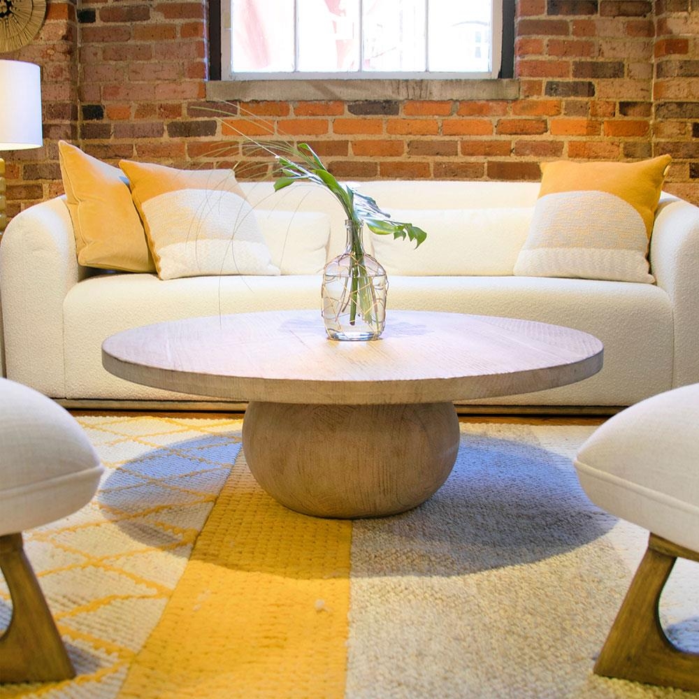 Round Coastal Coffee Table