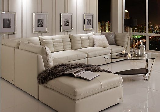 Sectional Sofa including Channeled Tufting and Urban Seating Vibe