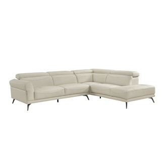Sectional Sofa: Minimalist Right Chaise with Flared Armrest Design