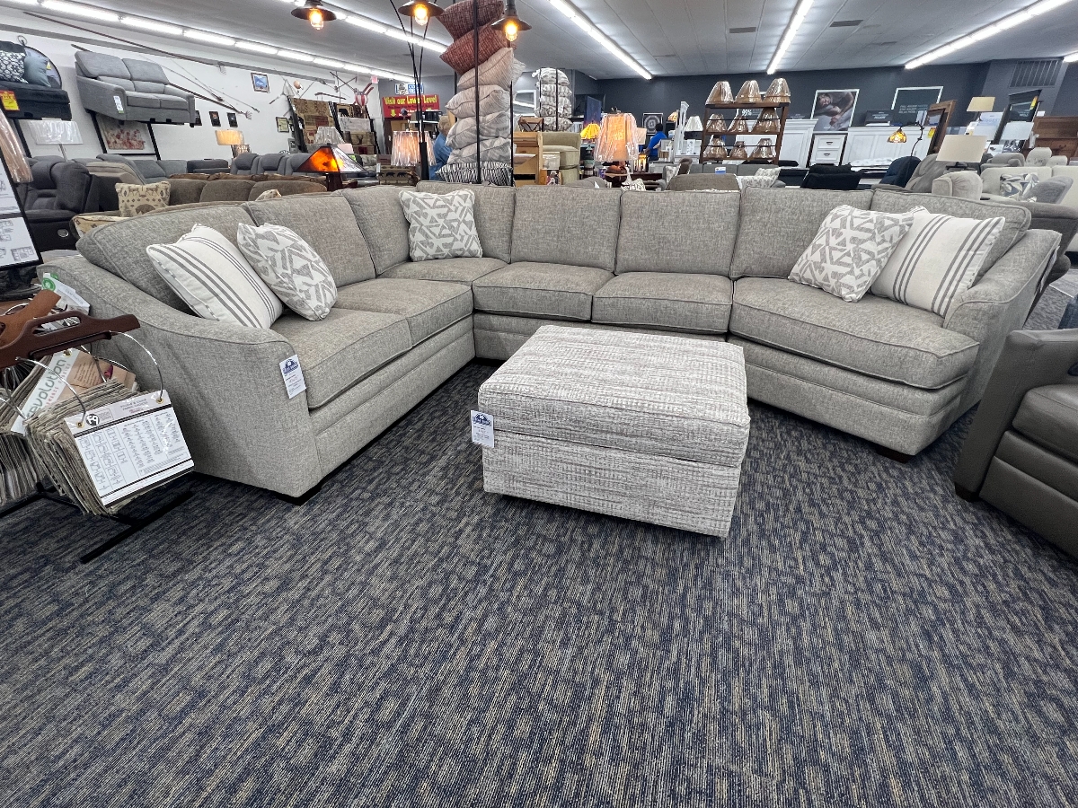 Sectional Sofa Oversized Ottoman Cuddler Corner Set