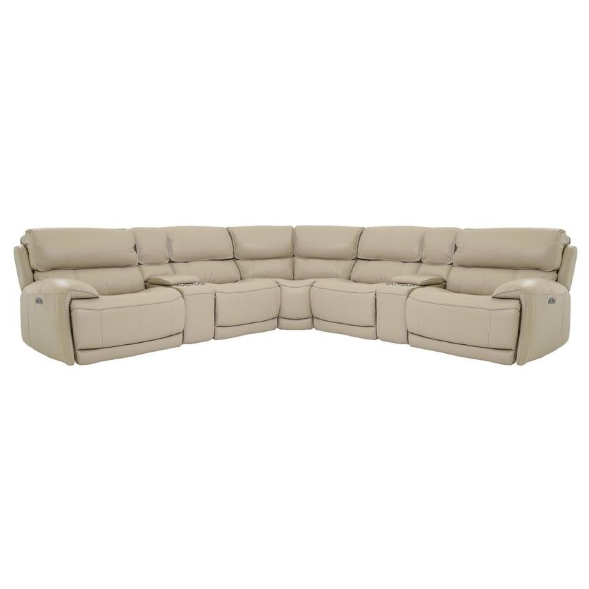 Sectional Sofa: Power Motion Wedge Corner Seating with Cup Holders