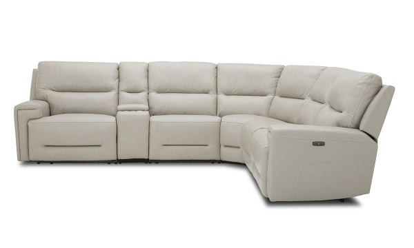 Sectional Sofa: Power Recline Theater Seating with Storage Console