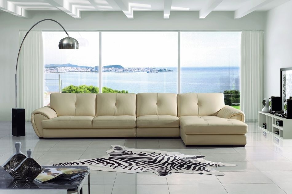 Sectional Sofa: Tufted Back Low Profile Seating for Coastal Luxury