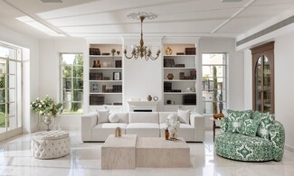 Sectional Sofa with Low Profile Modular Sections and Velvet