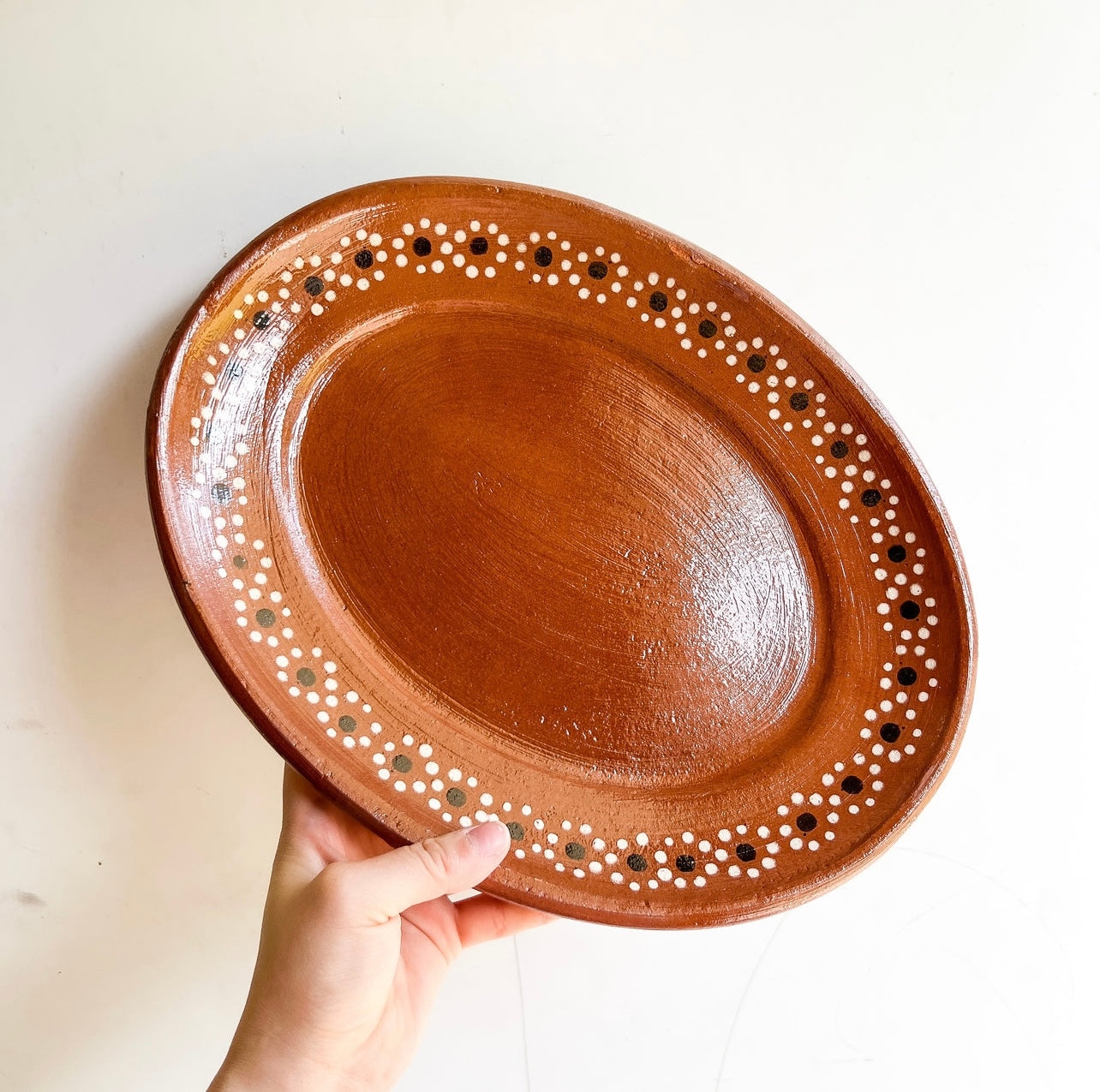 Serving Platter: Oval Silhouette Oval Clay Serving Dish