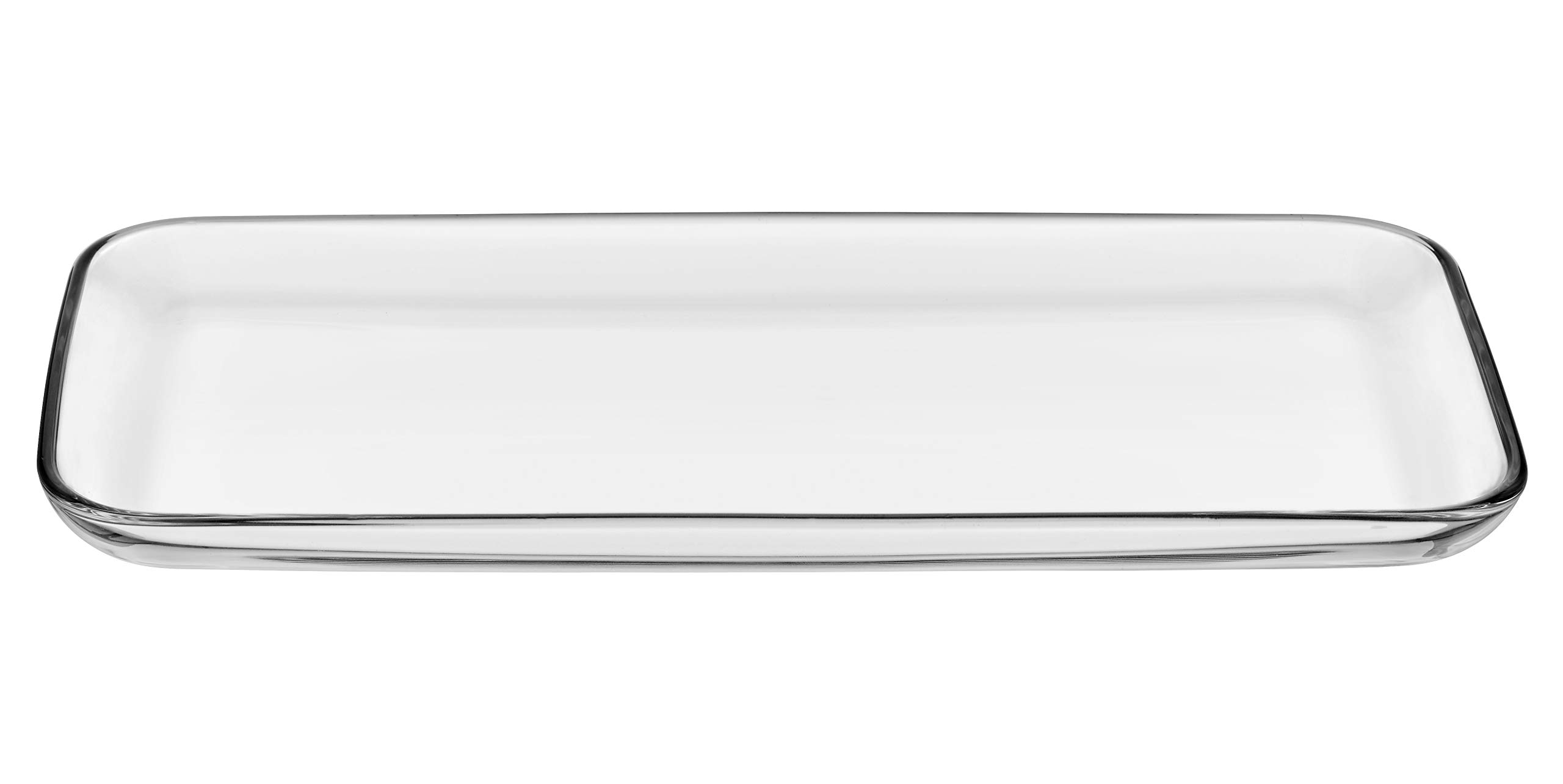 Serving Tray in Rectangular Shape with Clear Glass