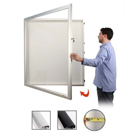 Shadow Box Wide Face Metal Seven Inch Deep Locking Frame