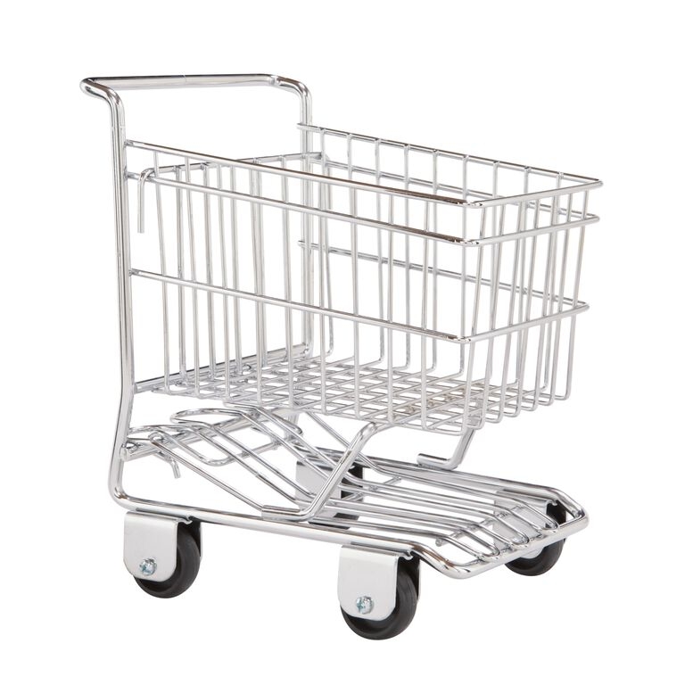 Shopping Cart Polished Chrome Finish for Industrial Desk
