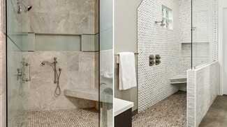 Shower Bench Floating Corner Seat Modern Spa Niche Ideas