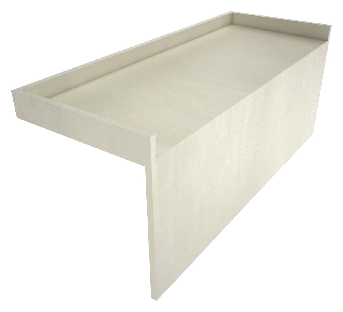 Shower Bench Recessed Top Pan Custom Tiled Seating Base