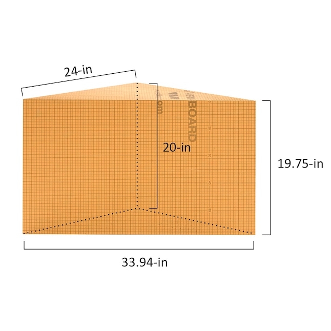 Shower Bench Triangular Shape Corner Shower Seat Kerdi-Board