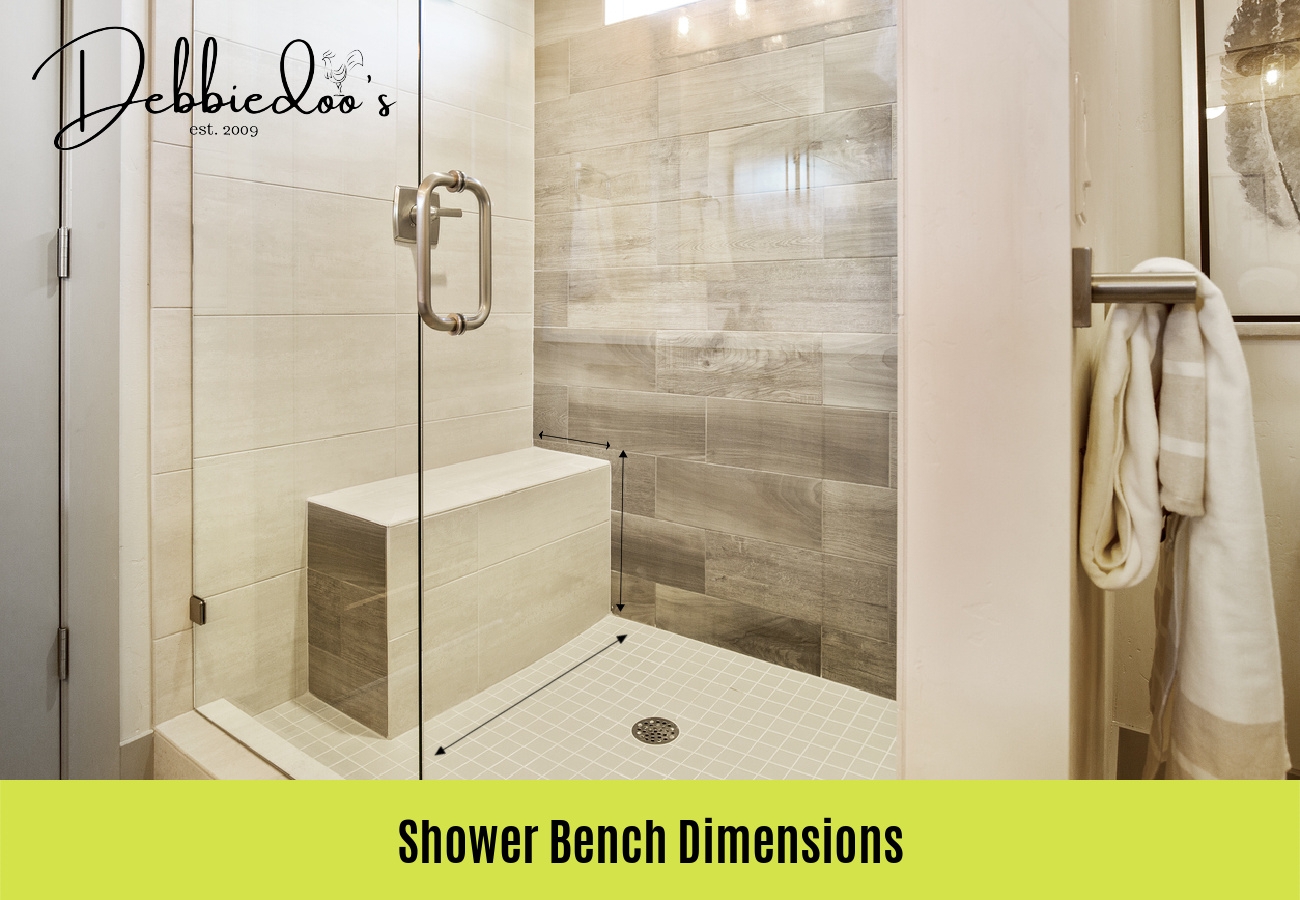 Shower Bench Wood Grain Tile Mosaic Floor Walk-In Ideas