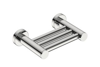 Shower Foot Rest: Polished Slatted Wall Mount Ledge