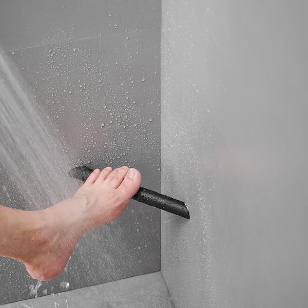 Shower Foot Rest: Shaving Ledge in Matte Black Finish