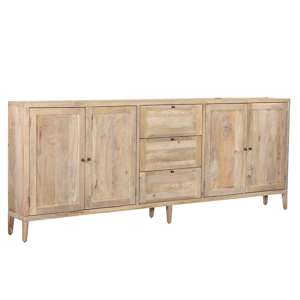 Sideboard: Shallow Depth Light Blonde Wood Buffet Table