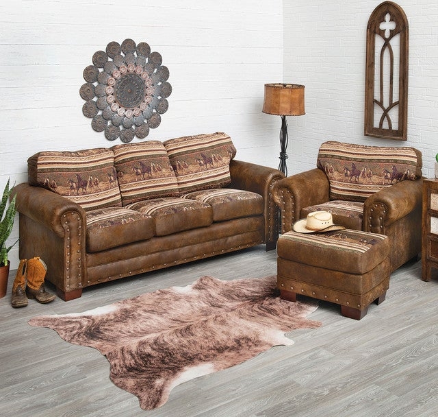 Sofa Set Horse Pattern Tapestry for a Wild Horse Print Sofa