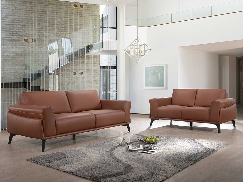 Sofa: Tapered Black Legs with Geometric Chandelier Decor