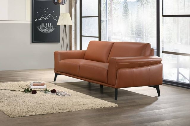 Sofa: Wide Track Armrest Design with Tapered Black Legs