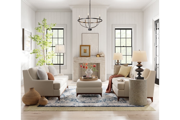 Sofa with Layered Rugs for layered rug styling ideas.