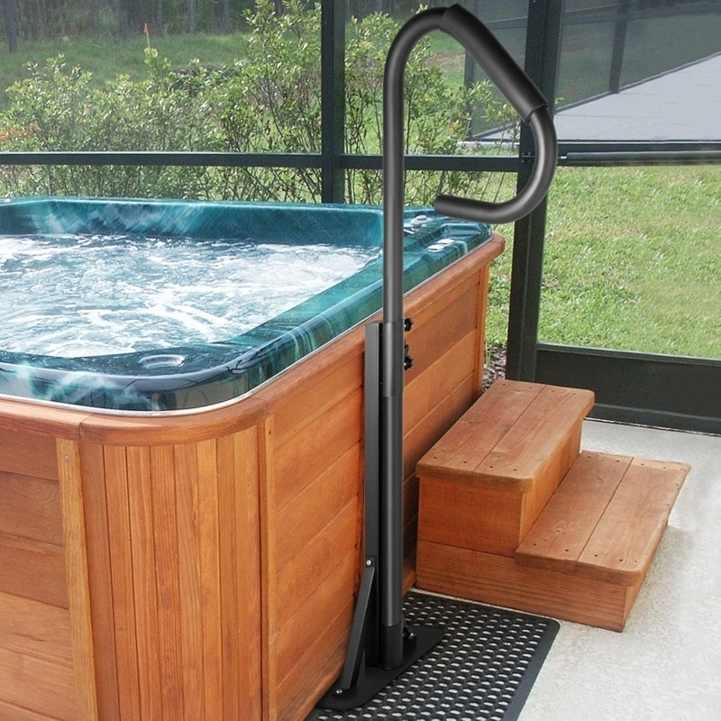 Spa Handrail With Adjustable Mount and Two Step Stairs Set