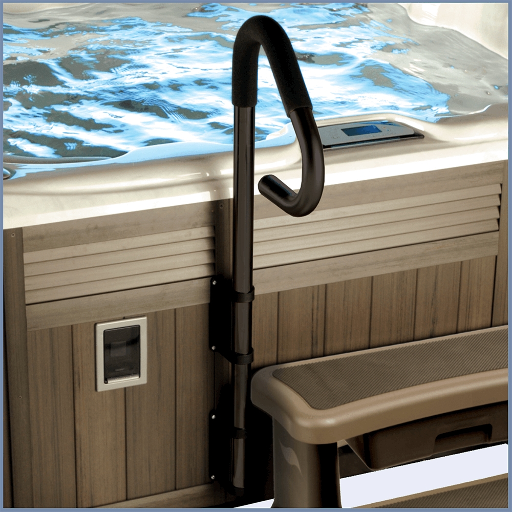 Spa Handrail With Slip Free Grip and Side Mount Bracket