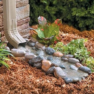 Splash Block Rocky Stream Design Glossy Water Effect Stone Resin