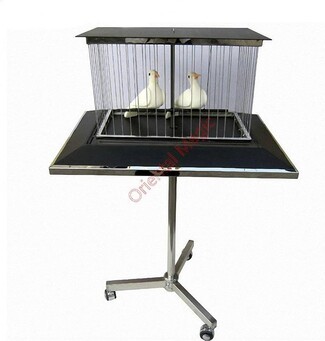 Stage Prop with Dual Bird Figurines for Vanishing Dove Cage Prop