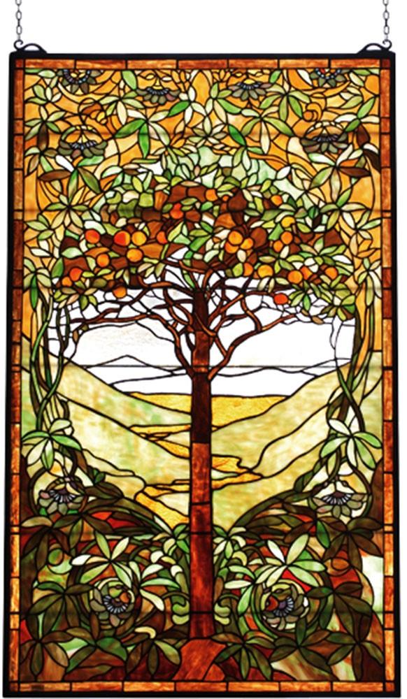 Stained Glass Window Tiffany Style Fruit Accents