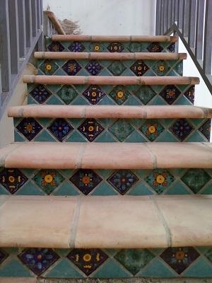 Stair Riser With Turquoise Risers: Turquoise Riser Tile Patterns