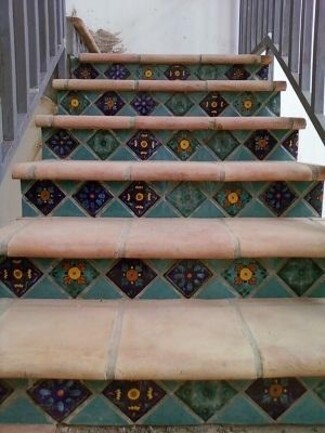 Stair Riser With Turquoise Risers: Turquoise Riser Tile Patterns