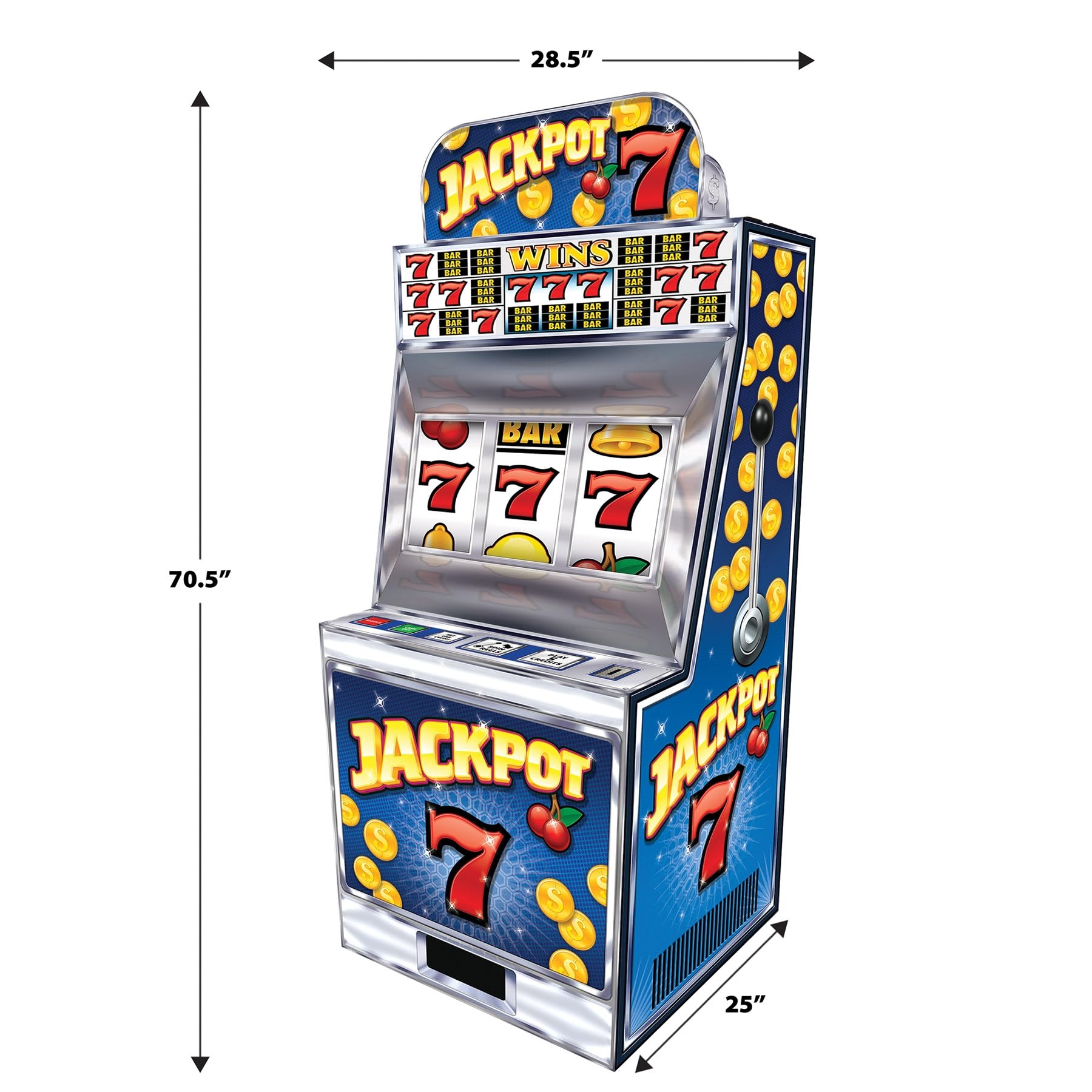 Stand Up Decoration 3D Depth Floor Standing Jackpot Prop