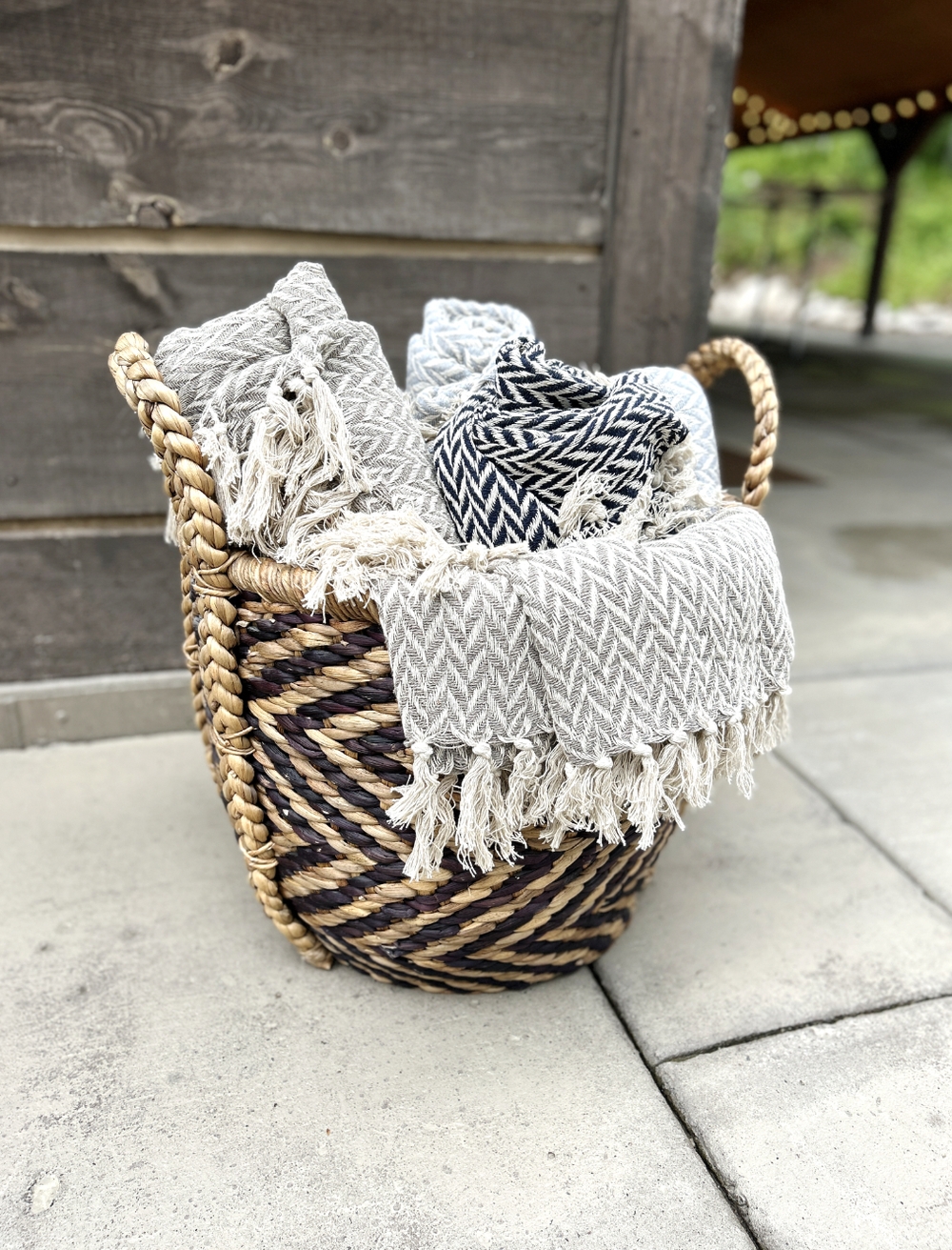 Basket With Blankets