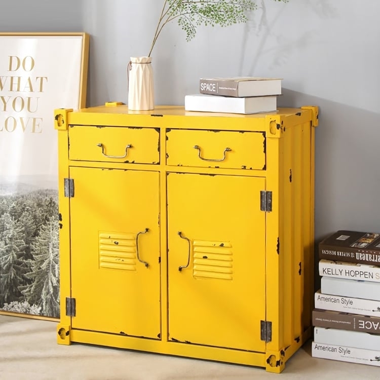 Storage Cabinet with Shipping Container Style: industrial cabinet