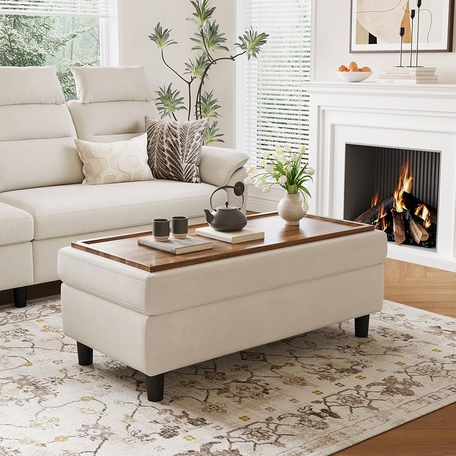 Storage Ottoman Hidden Storage Scandi Storage Ottoman
