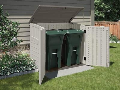 Storage Shed Horizontal Resin Shed Top Lid Access