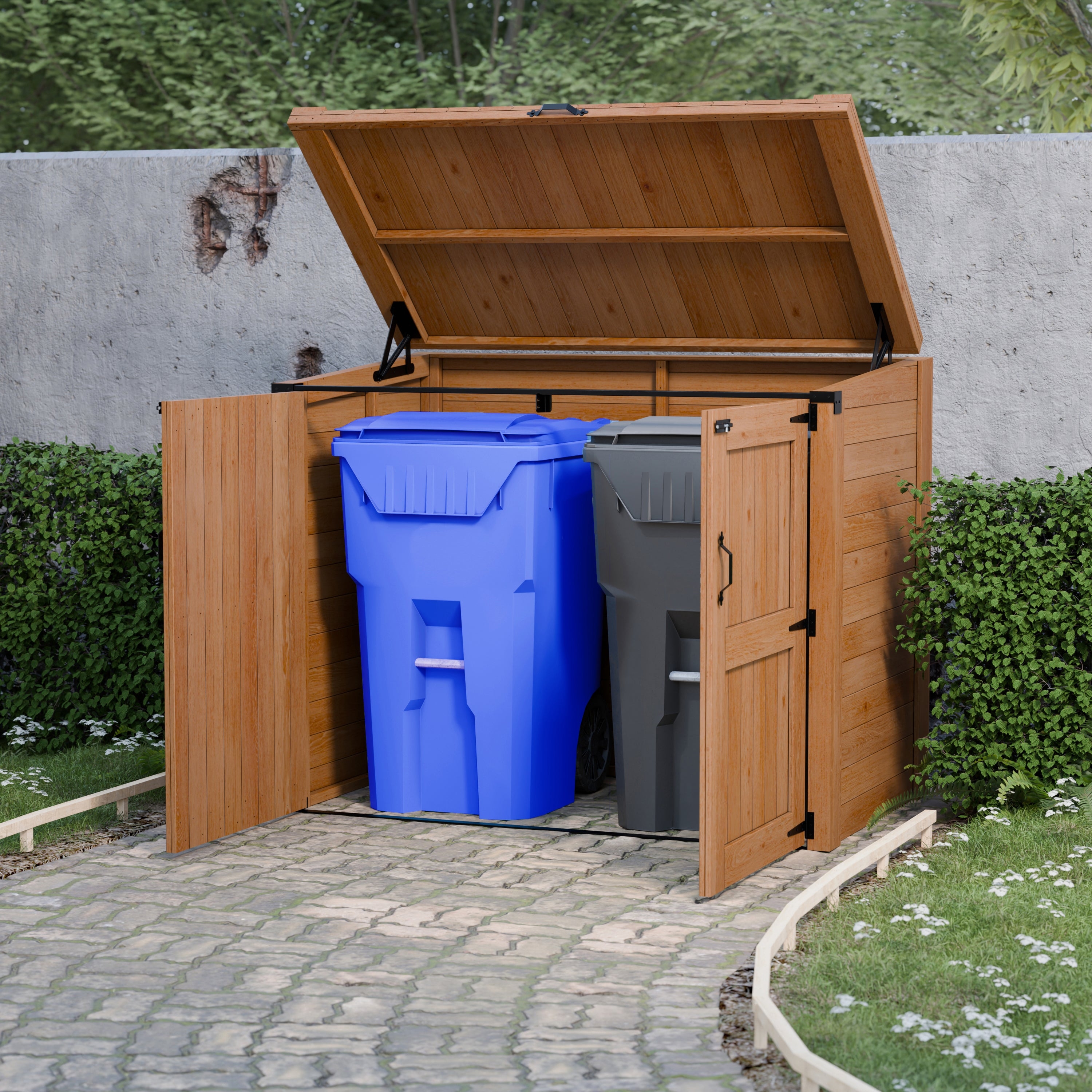 Trash Barrel Shed