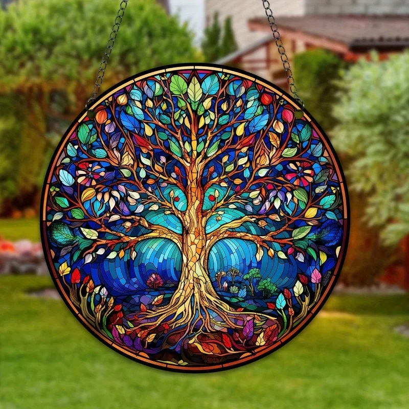 Suncatcher Kaleidoscopic Canopy Bright Glass Art