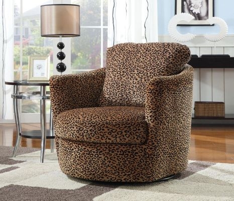 Swivel Base Accent Chair for Barrel Back Swivel Armchair