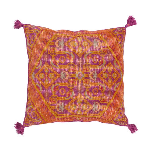 Throw Pillow Geometric Medallion Purple Medallion Cushion