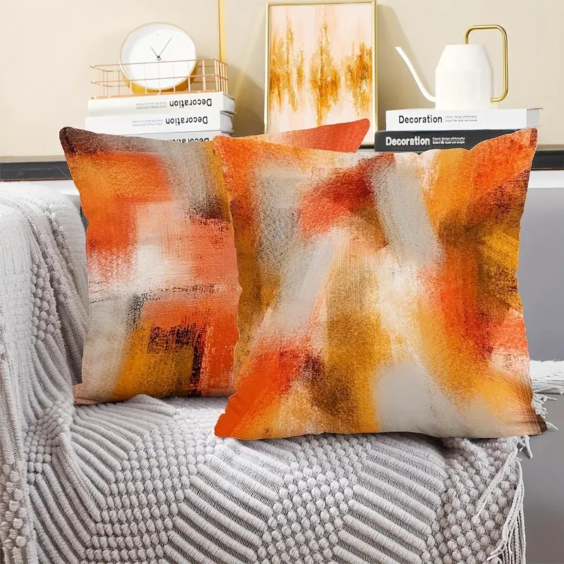 Throw Pillow Painterly Texture Abstract Painterly Covers