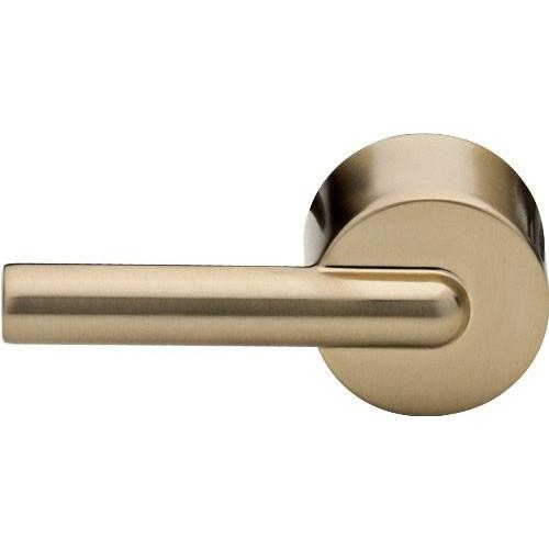Toilet Handle Cylindrical Geometry Brushed Metallic Hardware