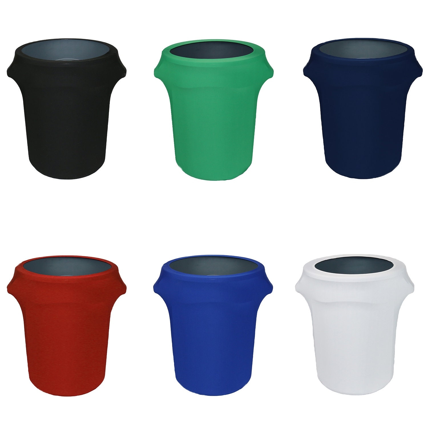 Trash Can Cover Color Variety Stretch Fabric Event Decor