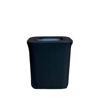 Trash Can Cover Reusable Design Matte Black Office Bin Wrap