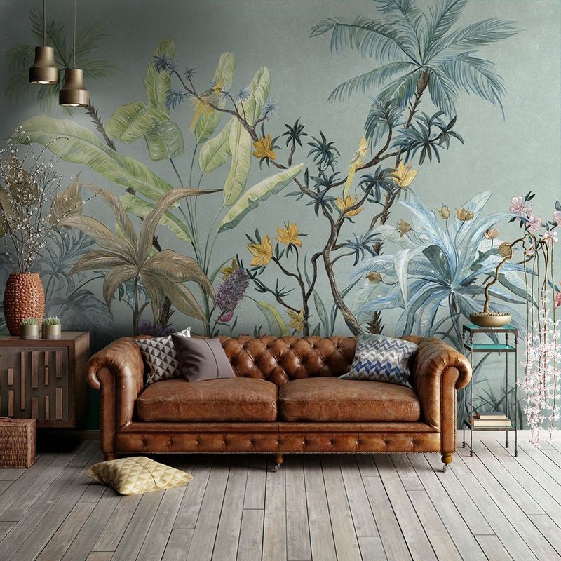 Tufted Sofa: Cognac Deep Button Tufting Leather Look Seat