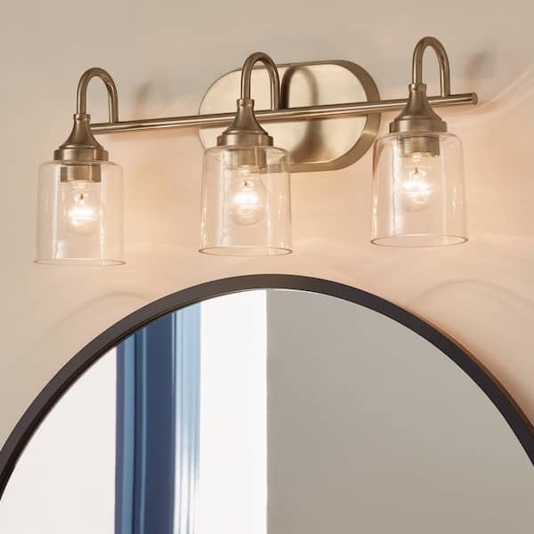 Vanity Light featuring U-Shaped Arms and Champagne Bronze